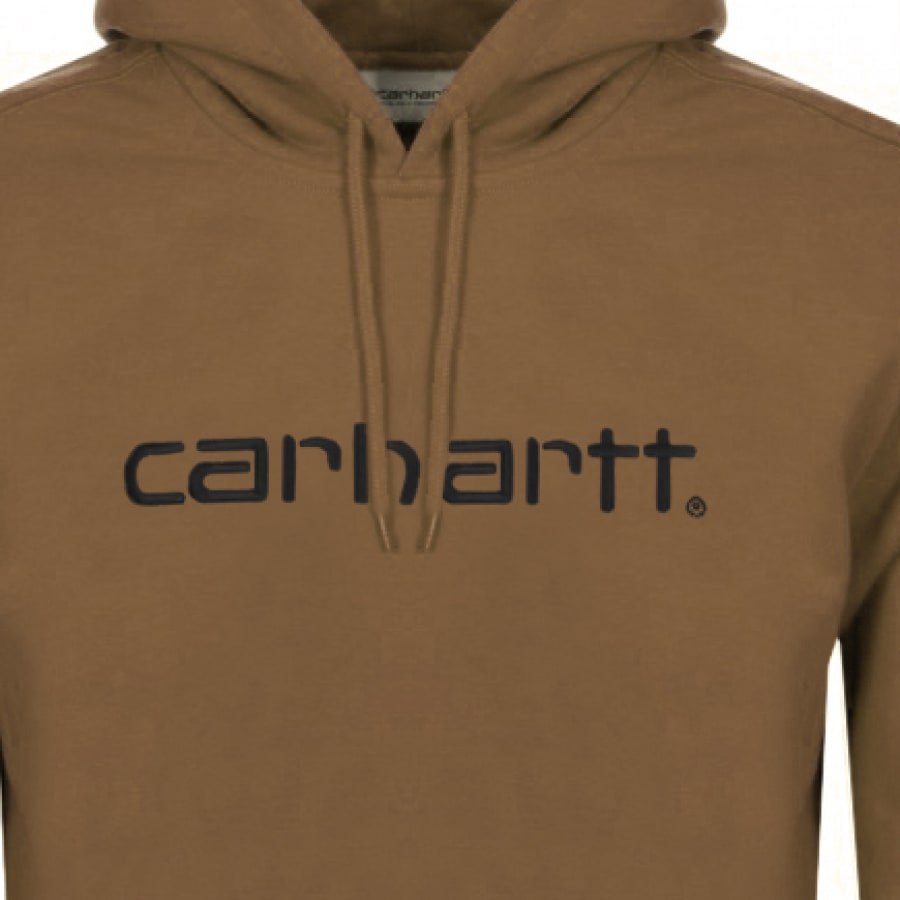 Alternative Image for ProductCarhartt Logo Hoodie Brown3
